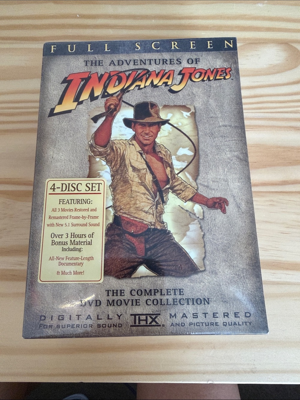 The Adventures of Indiana Jones DVD Collection - Tan, Red, Black